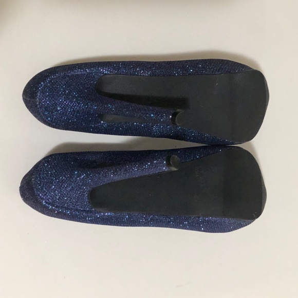 Shimmering Purple-Blue Platform High Heels XXI - Picture 6 of 8